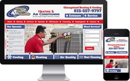 hvac website design